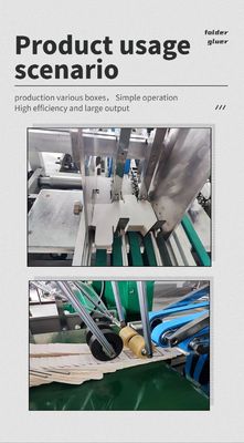 3ACQ 580E Картонная папка Машина для склеивания Боковой клей складывается для производства коробки с обедом