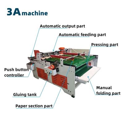 CQT-1800JGKW Машина для формования бумаги Полуавтоматический гофрированный картонный пресс