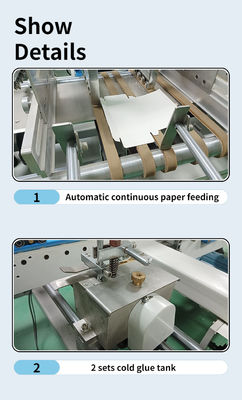 Водорастворимый холодный клей CQT 800 Box Folding Glueing Machine для деревянных упаковок