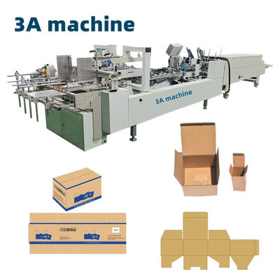 Коробка складывающей машины CQT-800WK-1 гофрированный R Box Folder Gluer для упаковочного материала